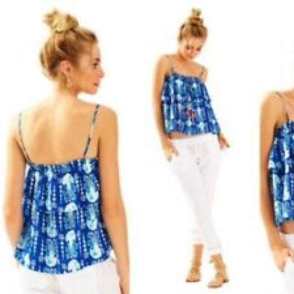 Lilly Pulitzer Jellyfish Mays Swing Top